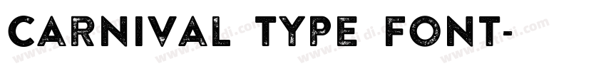 Carnival type font字体转换